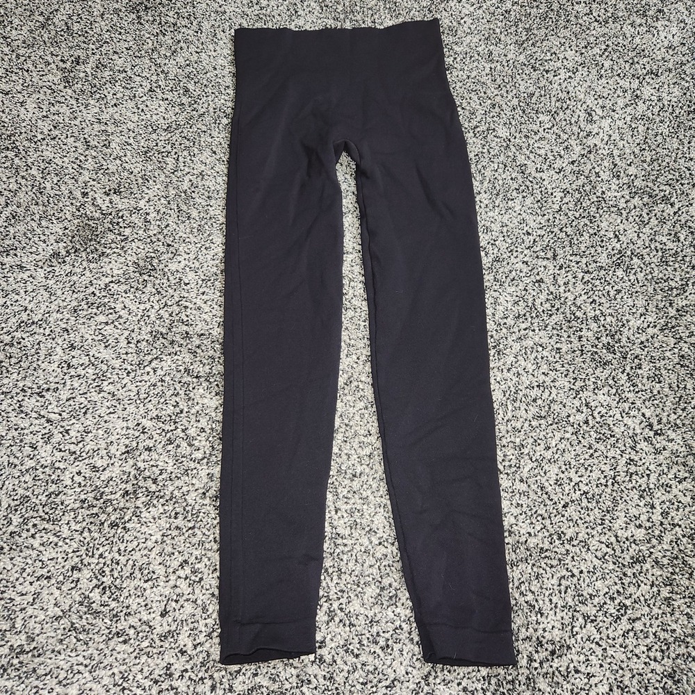 SPANX Look at Me Now Seamless Leggings Black Women's Med Athletic Yoga